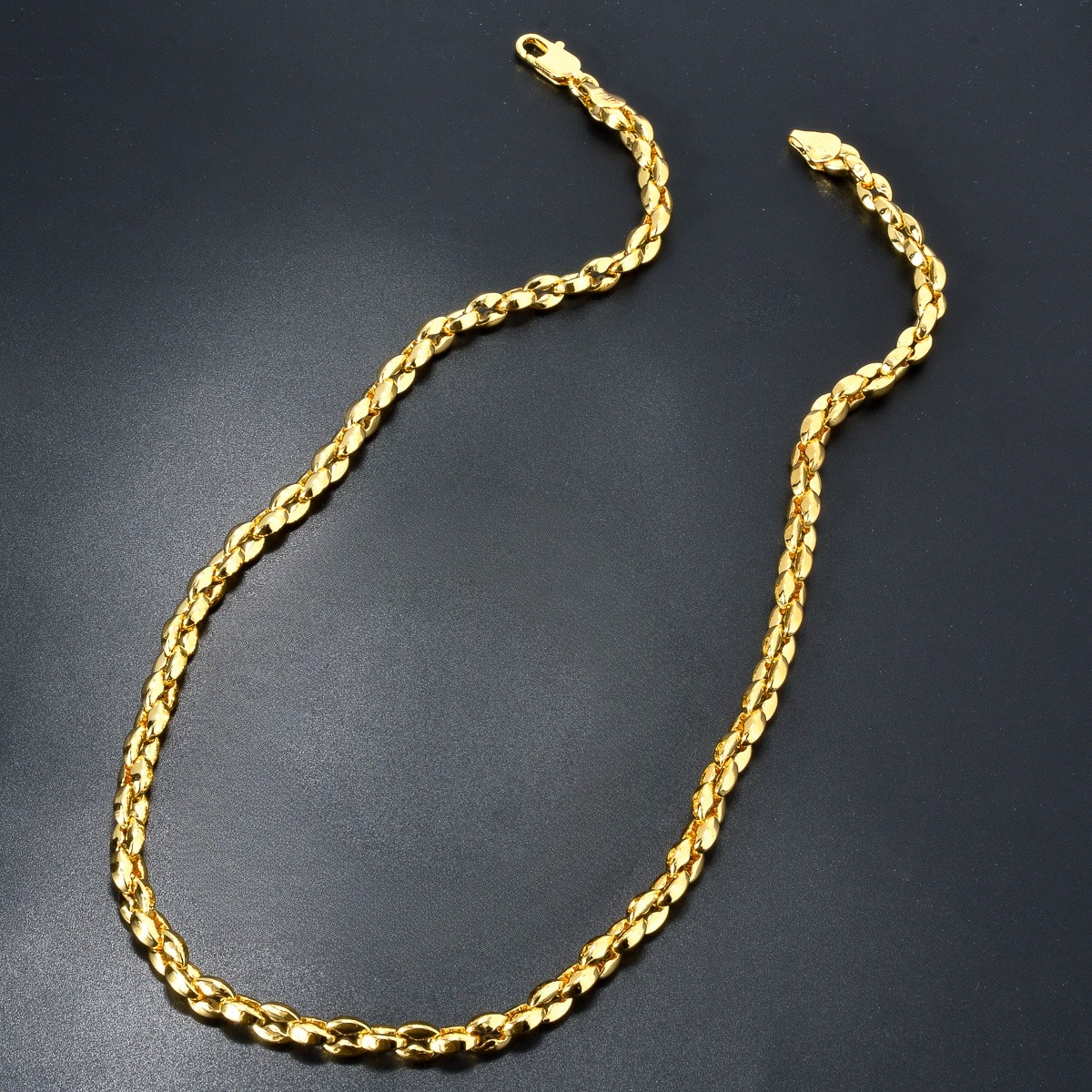 Nickel-Free Copper Golden Necklace, Versatile Design